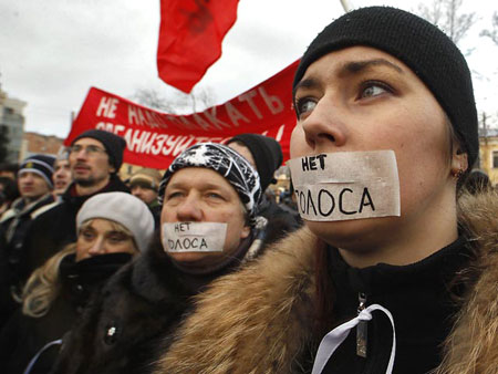 Революция.РУ :: Петербург. Манифестации против жульнических выборов в России