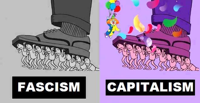 Карикатура: фашизм и капитализм :: Revolucia.RU